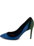 Gucci Pre-Owned 90mm colourblock pumps - Blue