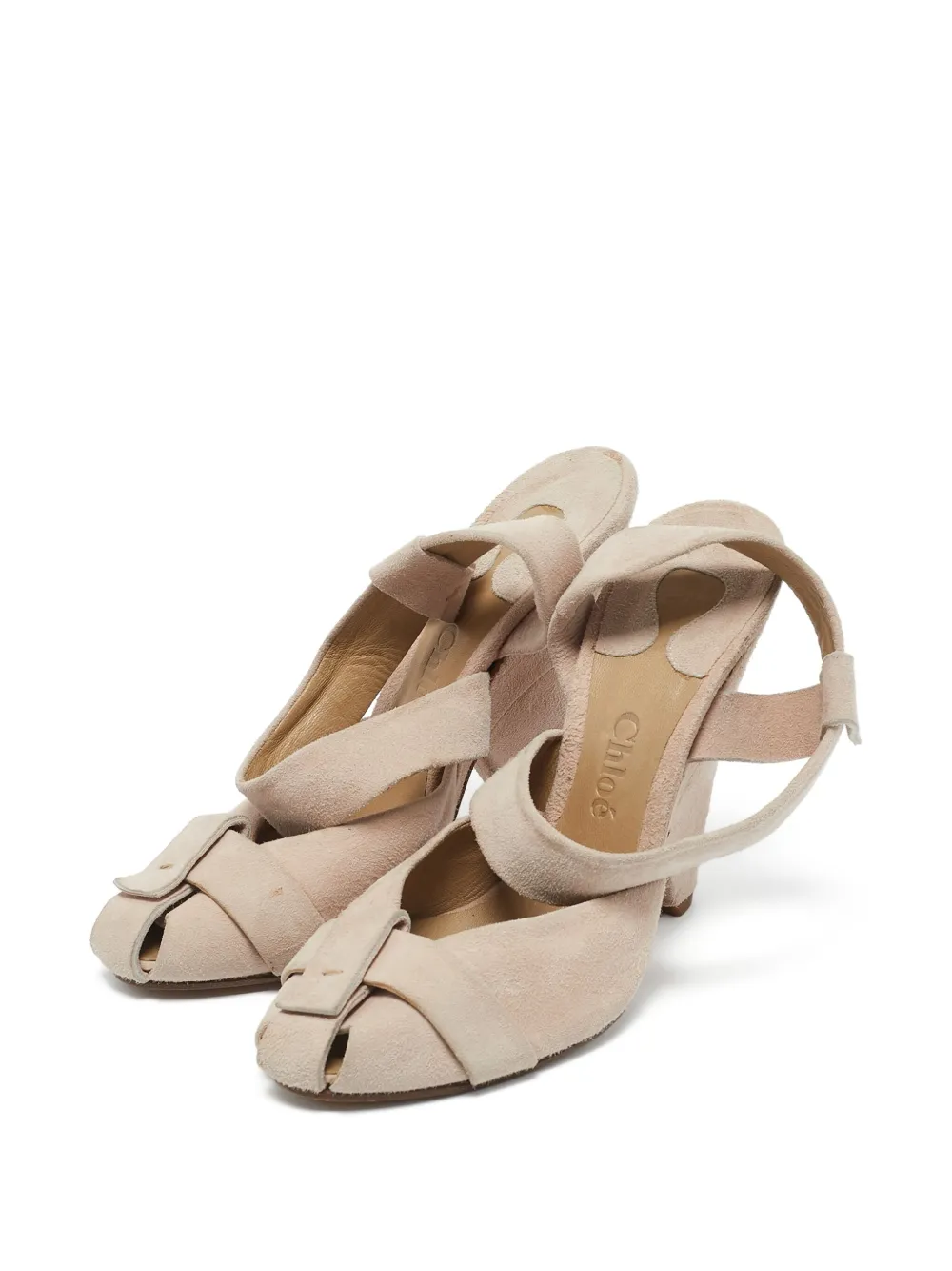 Chloé Pre-Owned 120mm suede sandals | Image 2