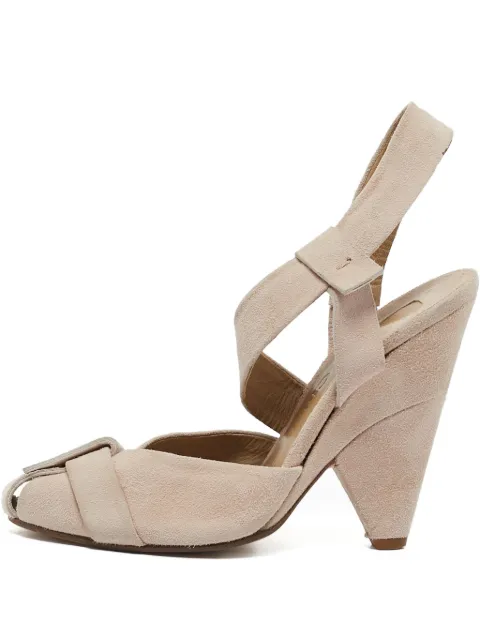 Chloé Pre-Owned 120mm suede sandals