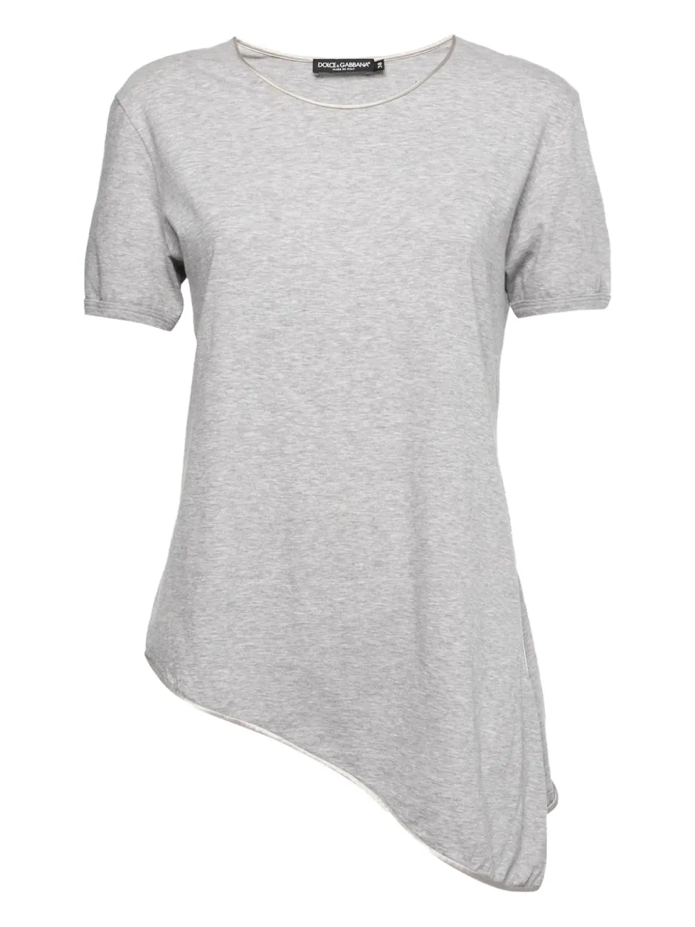 Dolce & Gabbana Pre-Owned asymmetric short-sleeve t-shirt | Grey | Image 1