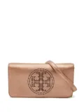Tory Burch 2023 metallic leather shoulder bag - Brown