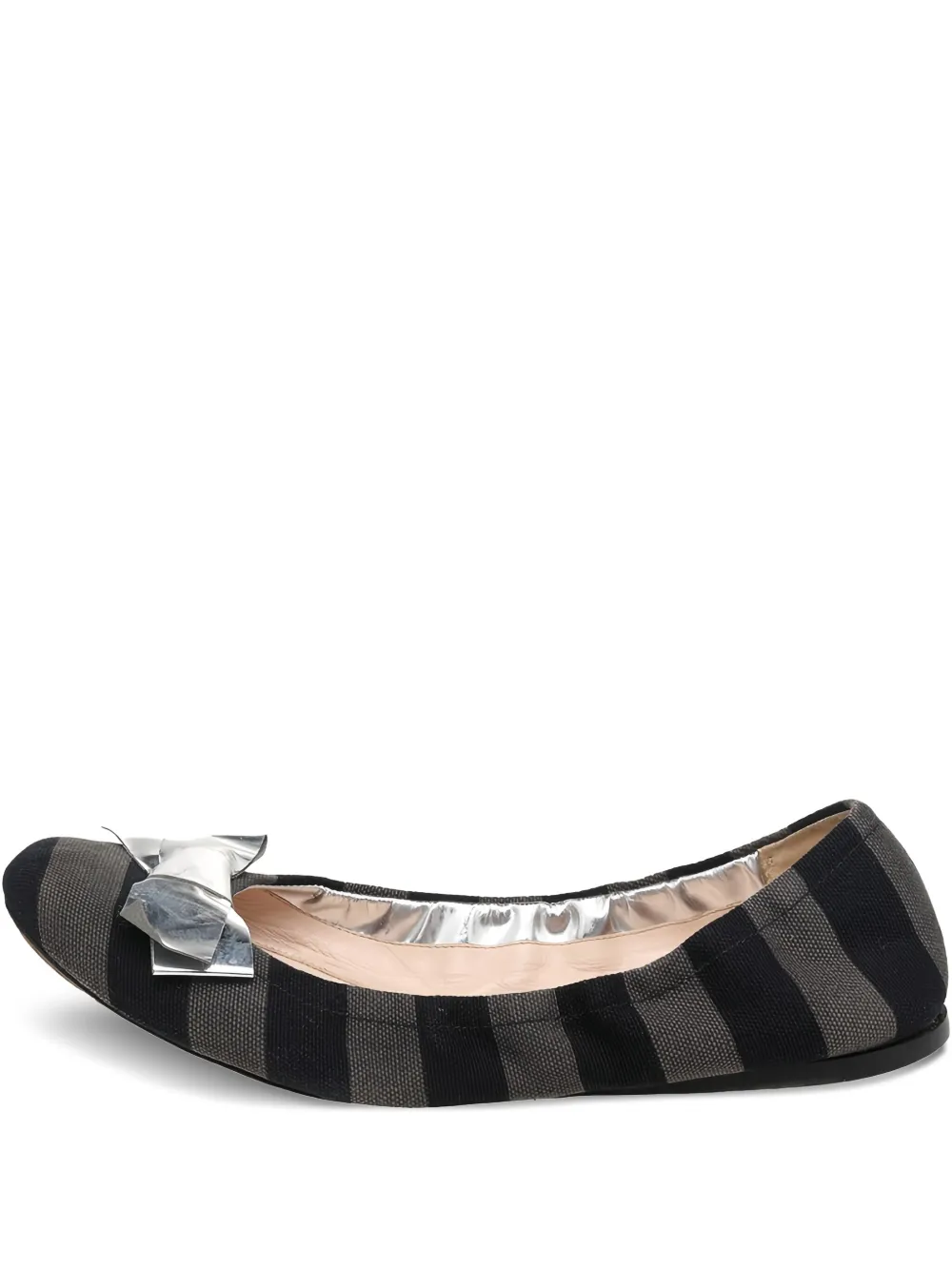 Prada Pre-Owned leather ballet flats | Black | Image 1