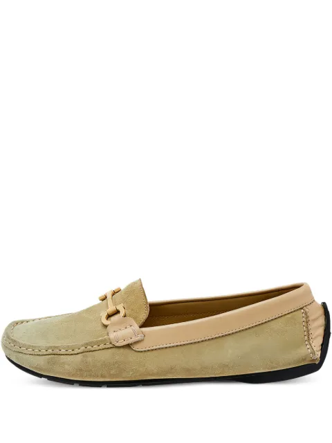 Ferragamo Pre-Owned Gancini suede loafers