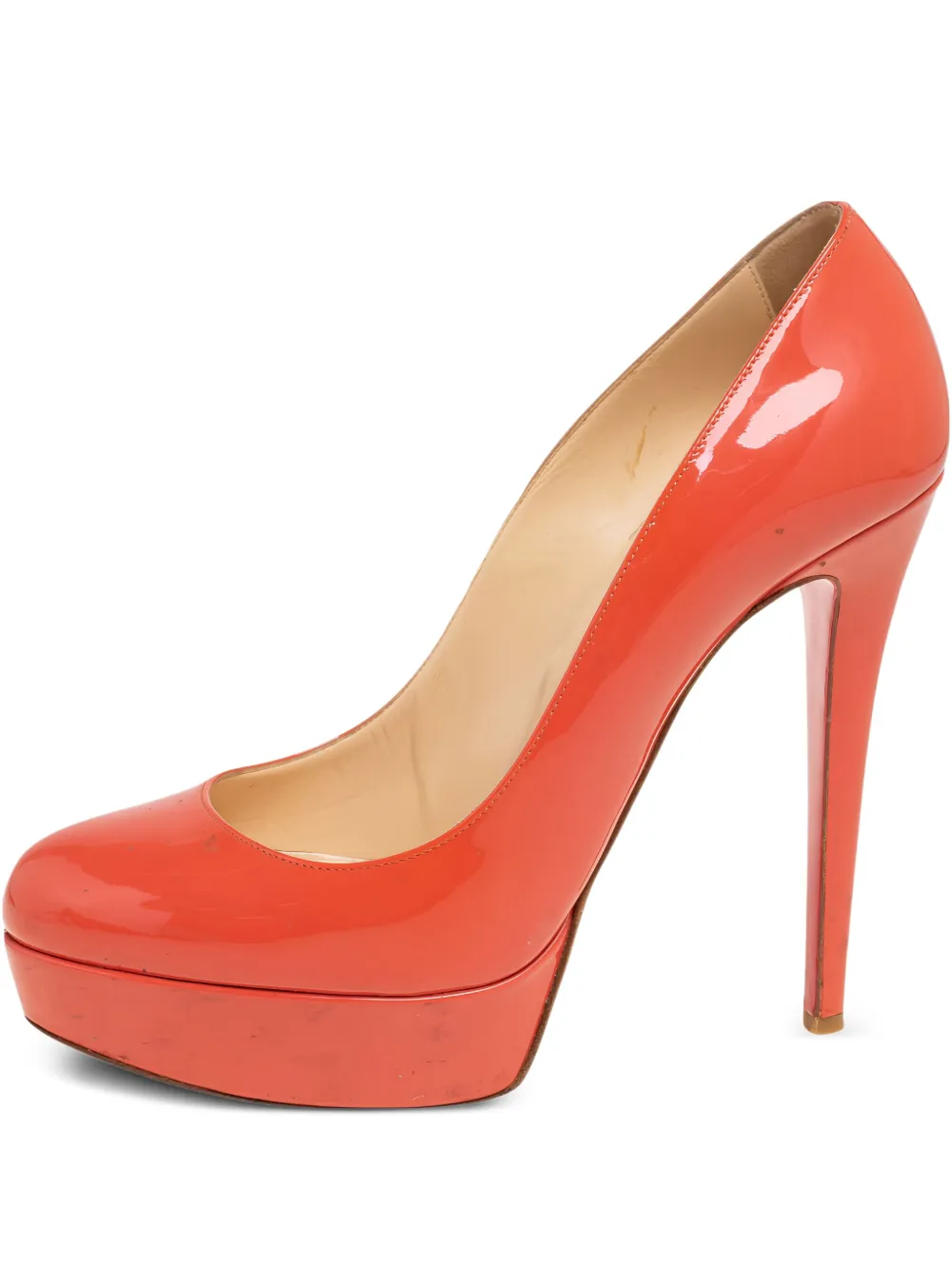 Christian Louboutin Pre-Owned プラットフォーム パンプス 130mm - オレンジ Christian Louboutin Pre-Owned プラットフォーム パンプス 130mm - オレンジ