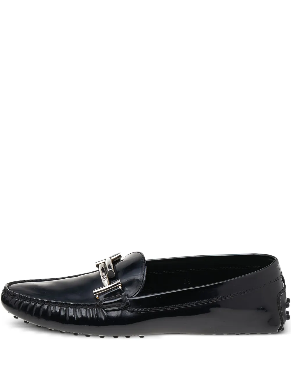 Tod's Vintage buckle-embellished loafers | Black | Image 1