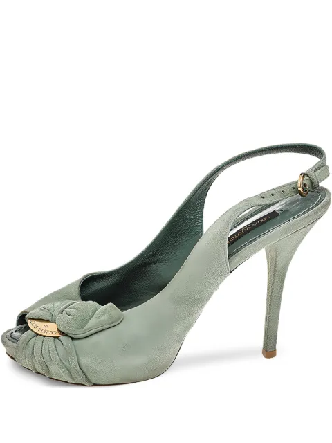 Louis Vuitton Pre-Owned zapatillas de gamuza con tacón de 110mm