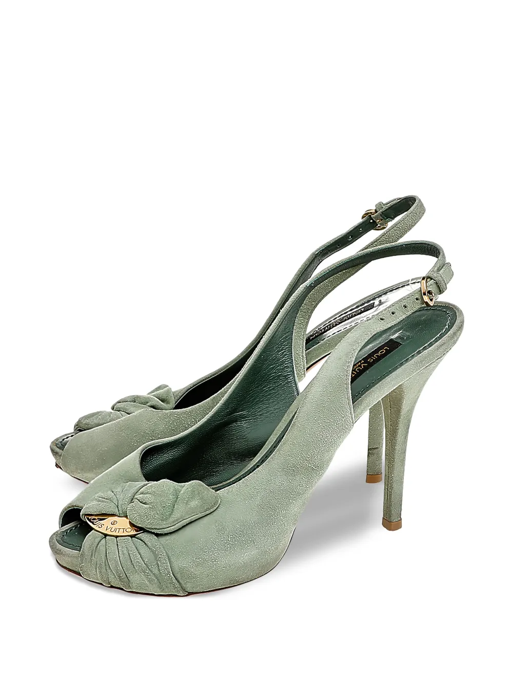 Louis Vuitton Pre-Owned 110mm suede pumps | Heeled Pumps | Image 2