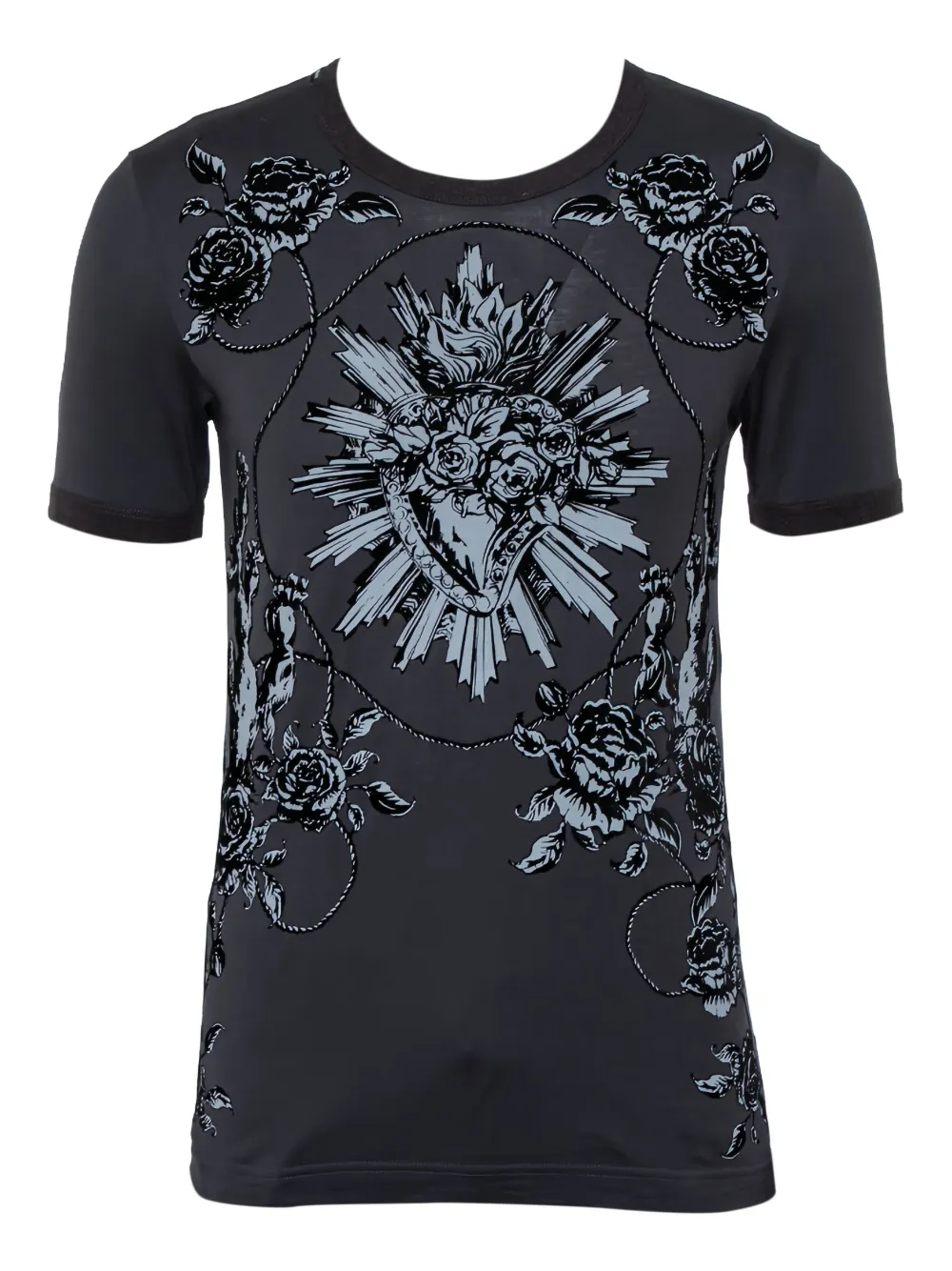 Dolce & Gabbana Pre-Owned Sacred Heart-print T-shirt | Grey | Image 1