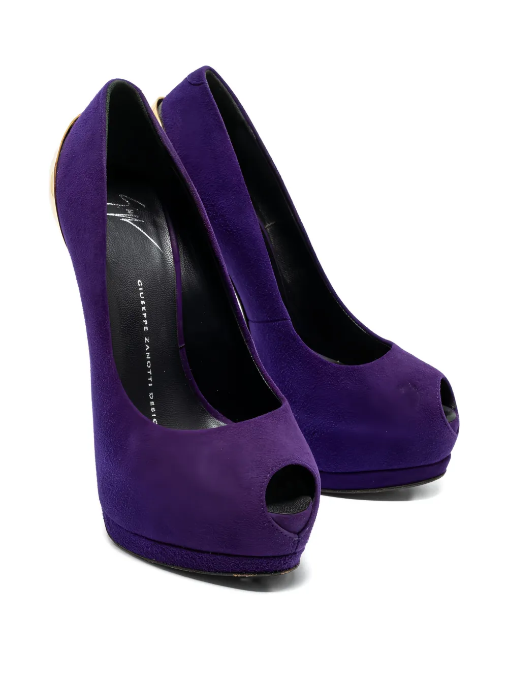 Giuseppe Zanotti Vintage Pre-owned 160 mm Nana pumps met open neus - Paars