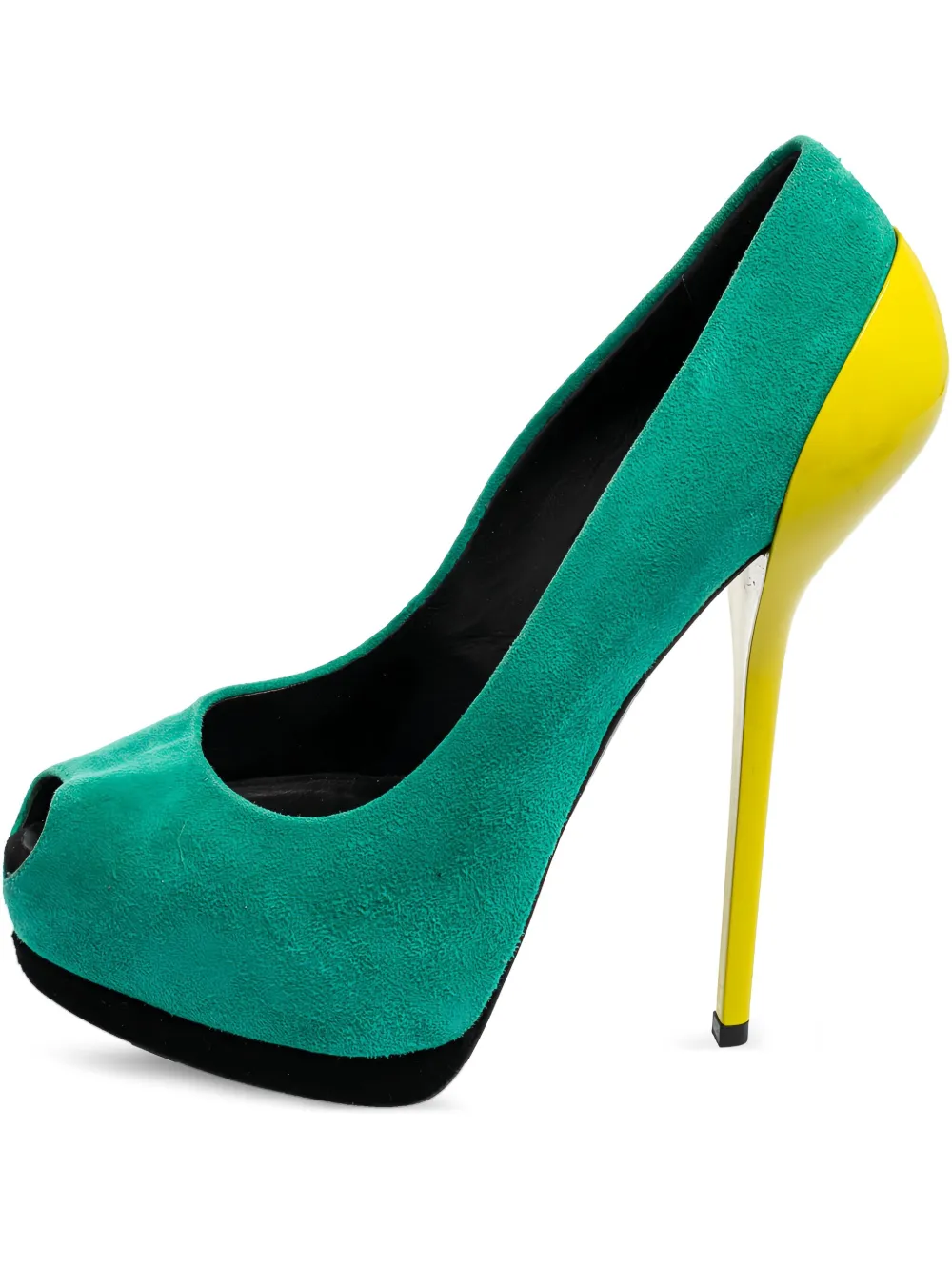 140mm peep-toe pumps