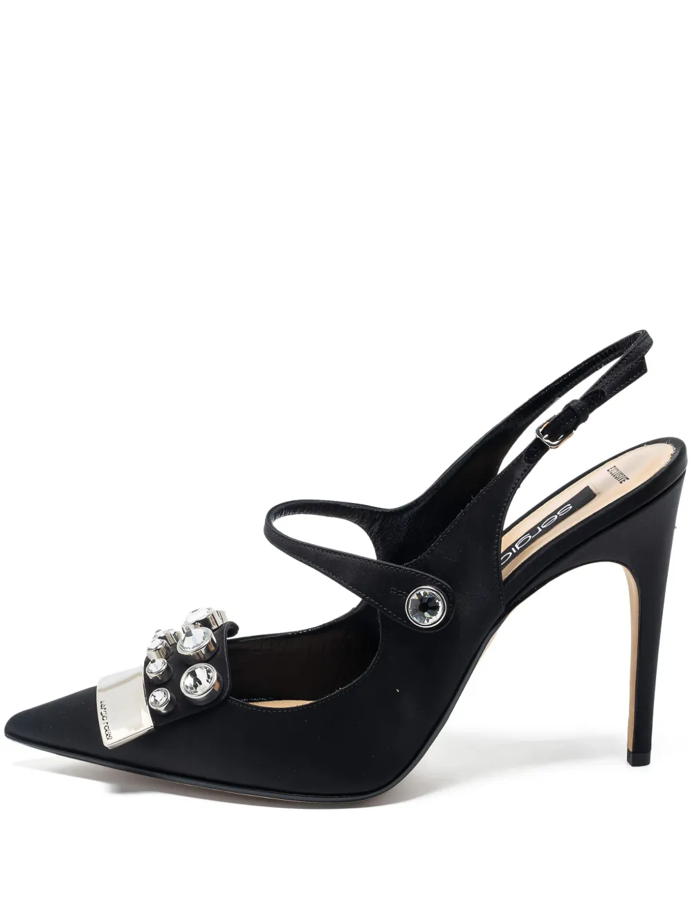 Sergio Rossi Vintage pre-owned 110mm slingback pointed-toe pumps | Black | Image 1