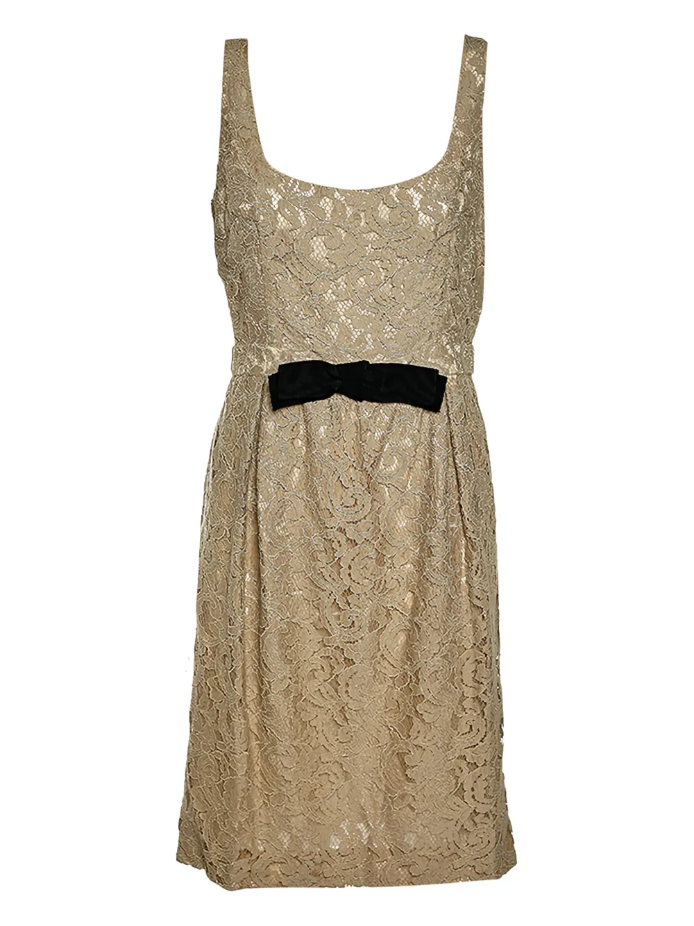 Moschino Pre-Owned lace mini dress - Nude