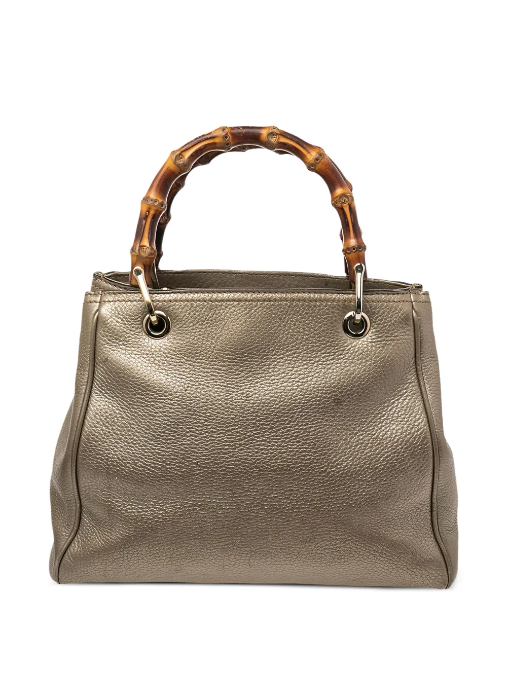 Gucci Pre-Owned バンブーハンドル ハンドバッグ - イエロー Gucci Pre-Owned バンブーハンドル ハンドバッグ - イエロー