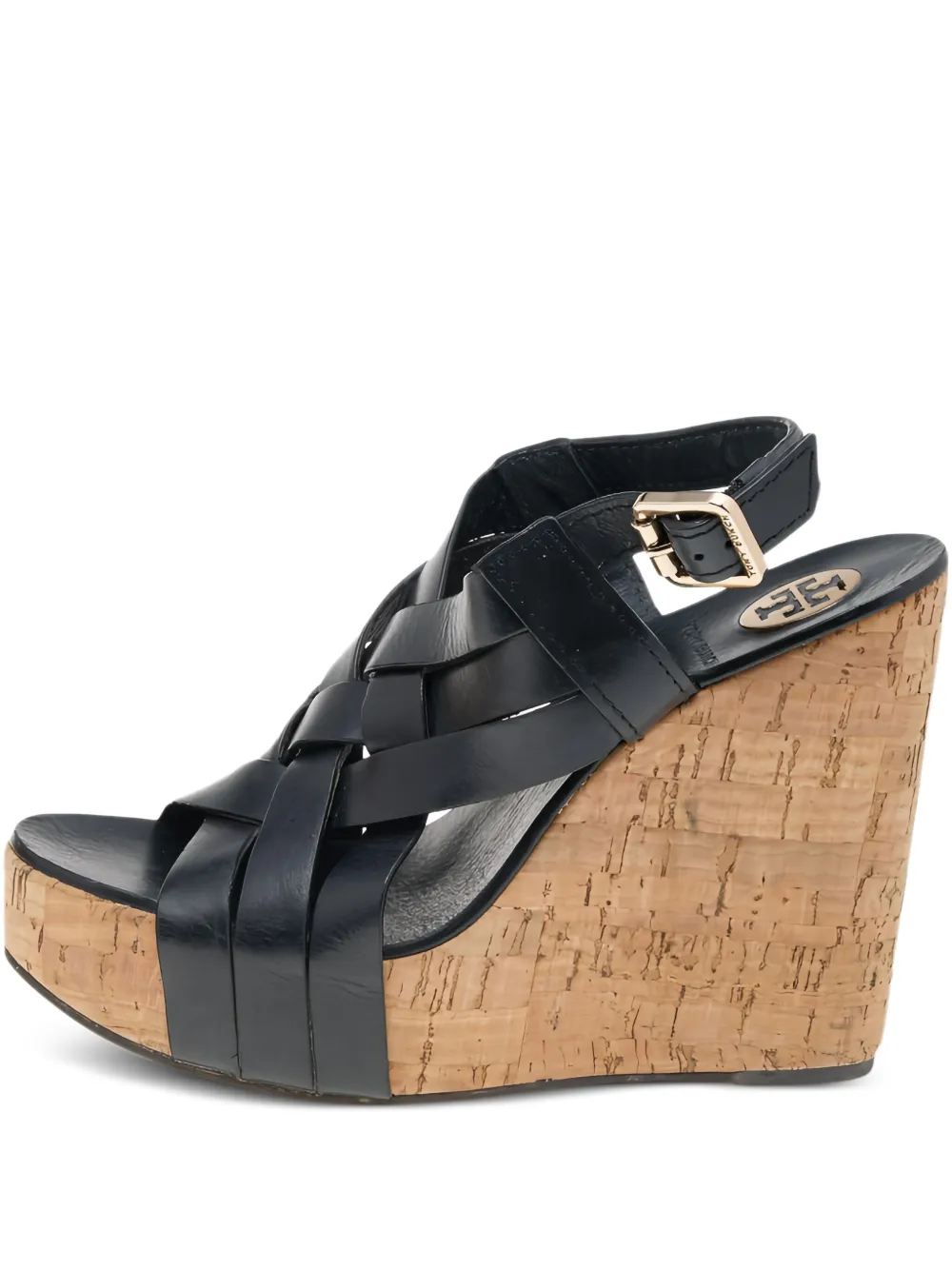 Tory Burch Pre-owned Sandalen mit Wege-Absatz 125mm - Schwarz