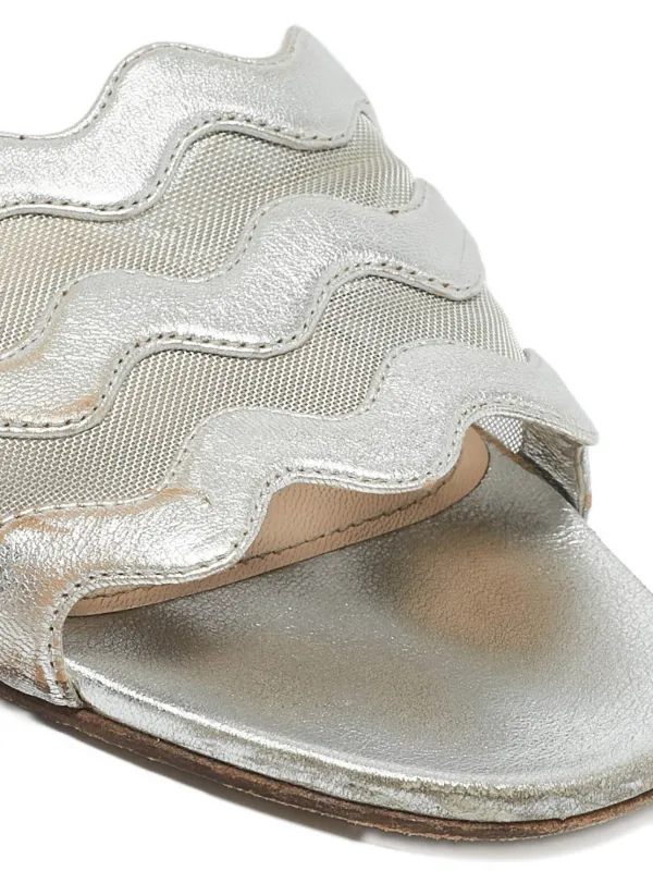 Prada Pre-Owned メッシュ サンダル | シルバートーン | FARFETCH JP