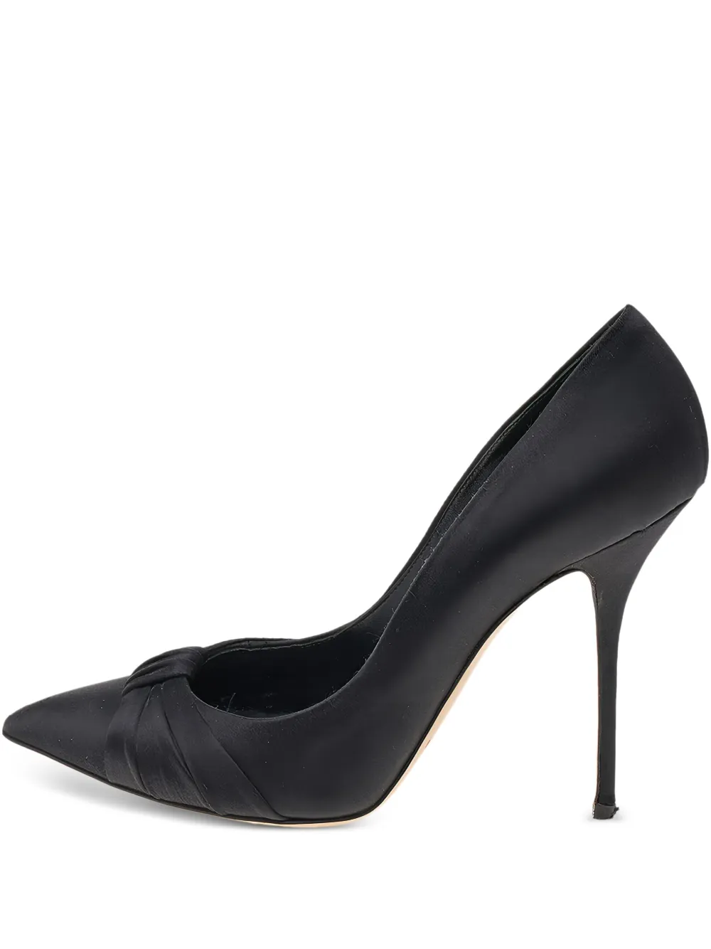 Casadei Vintage pre-owned 110mm satin pumps | Black | Image 1