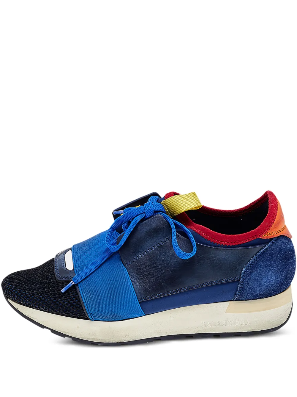 Balenciaga Pre-Owned leather sneakers | Blue | Image 1