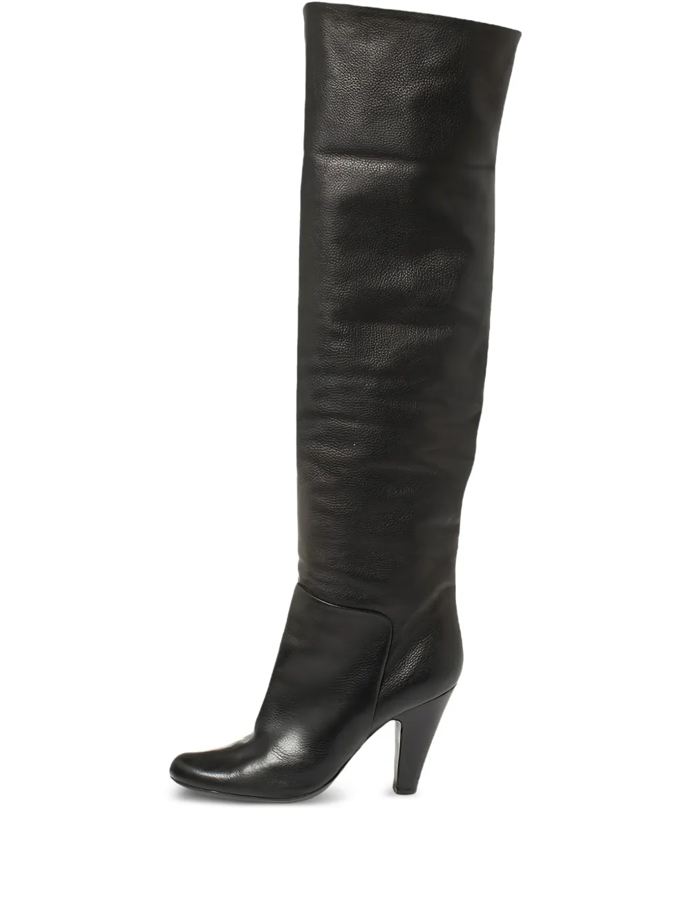 Pre-owned 90mm leather over-the-knee boots