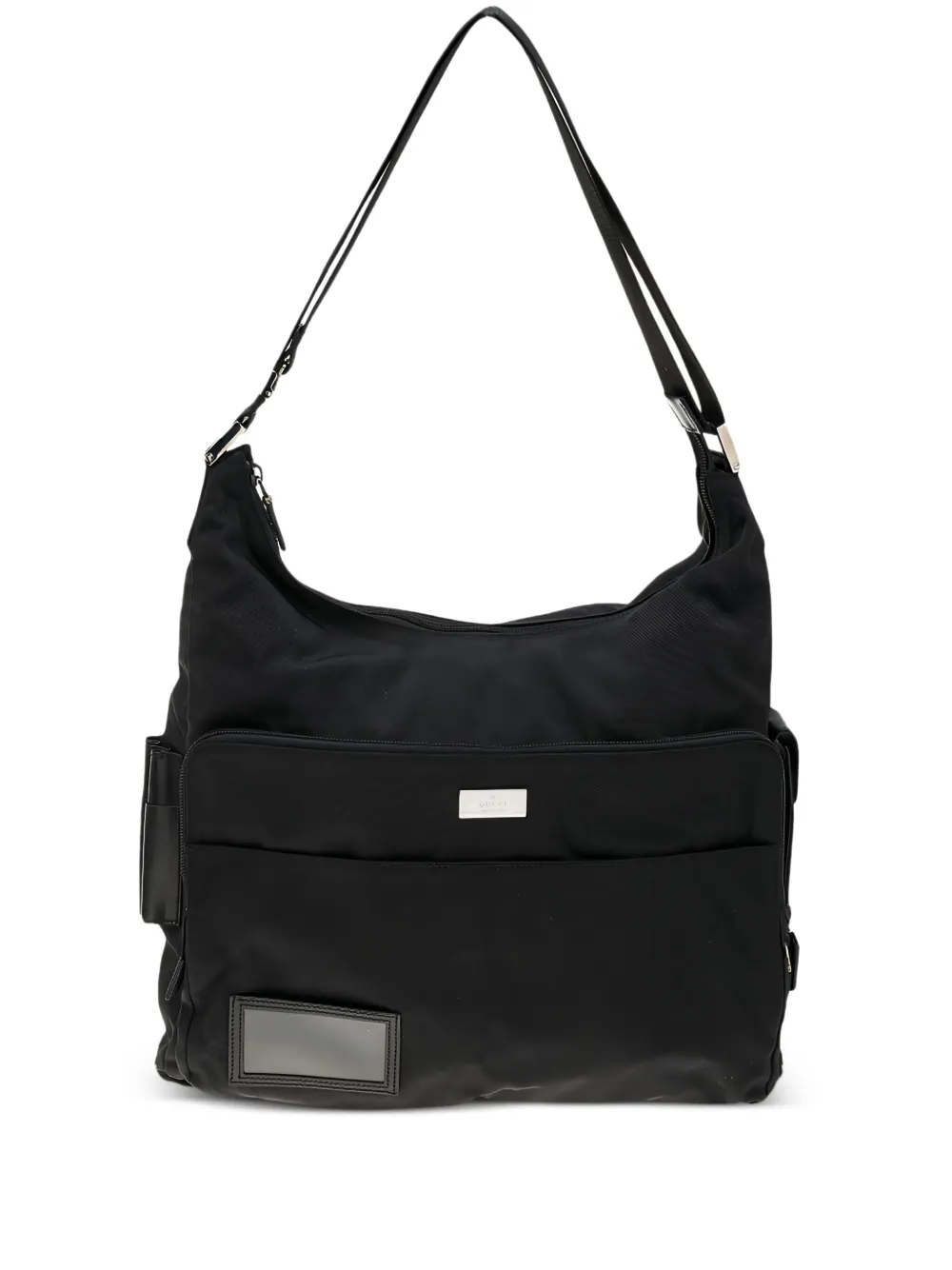 panelled shoulder bag