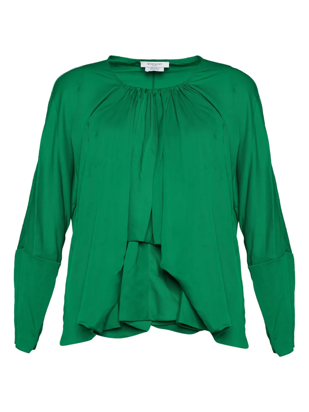 Givenchy Pre-Owned ruched-detailing blouse | Green | Image 1