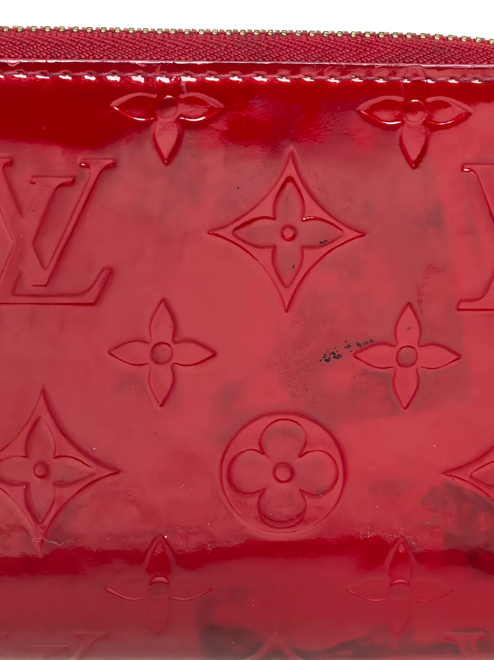 Pre-owned Louis Vuitton Zippy Wallet In Red