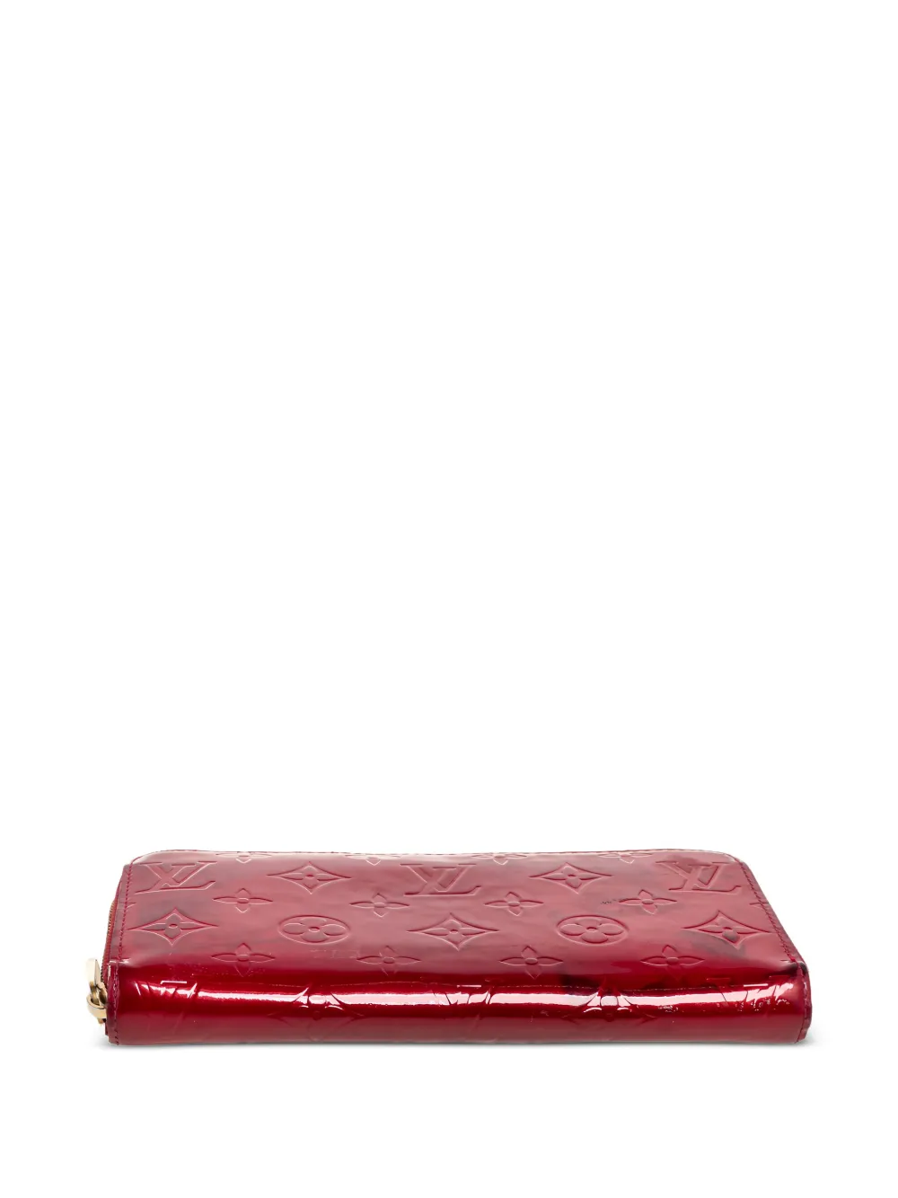 Pre-owned Louis Vuitton Zippy Wallet In Red