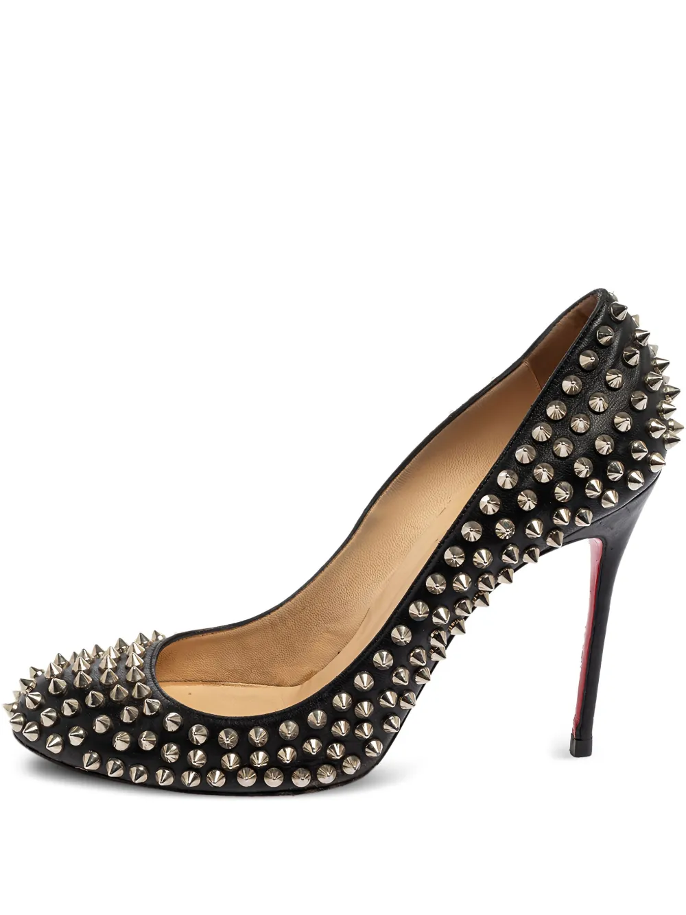 Christian Louboutin Pre-Owned 105mm スタッズ パンプス - ブラック Christian Louboutin Pre-Owned 105mm スタッズ パンプス - ブラック