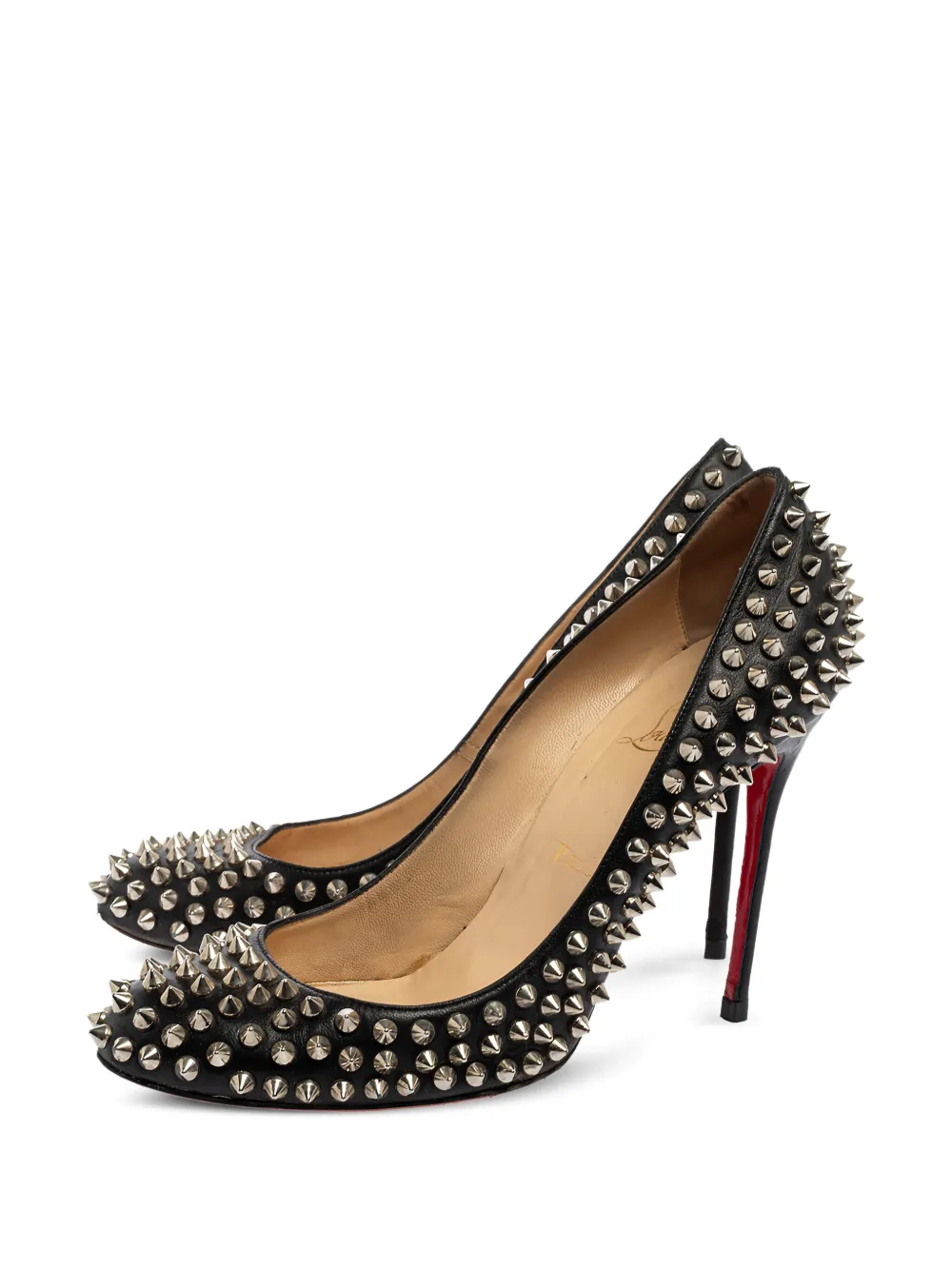 Christian Louboutin Pre-Owned 105mm pumps verfraaid met studs - Zwart
