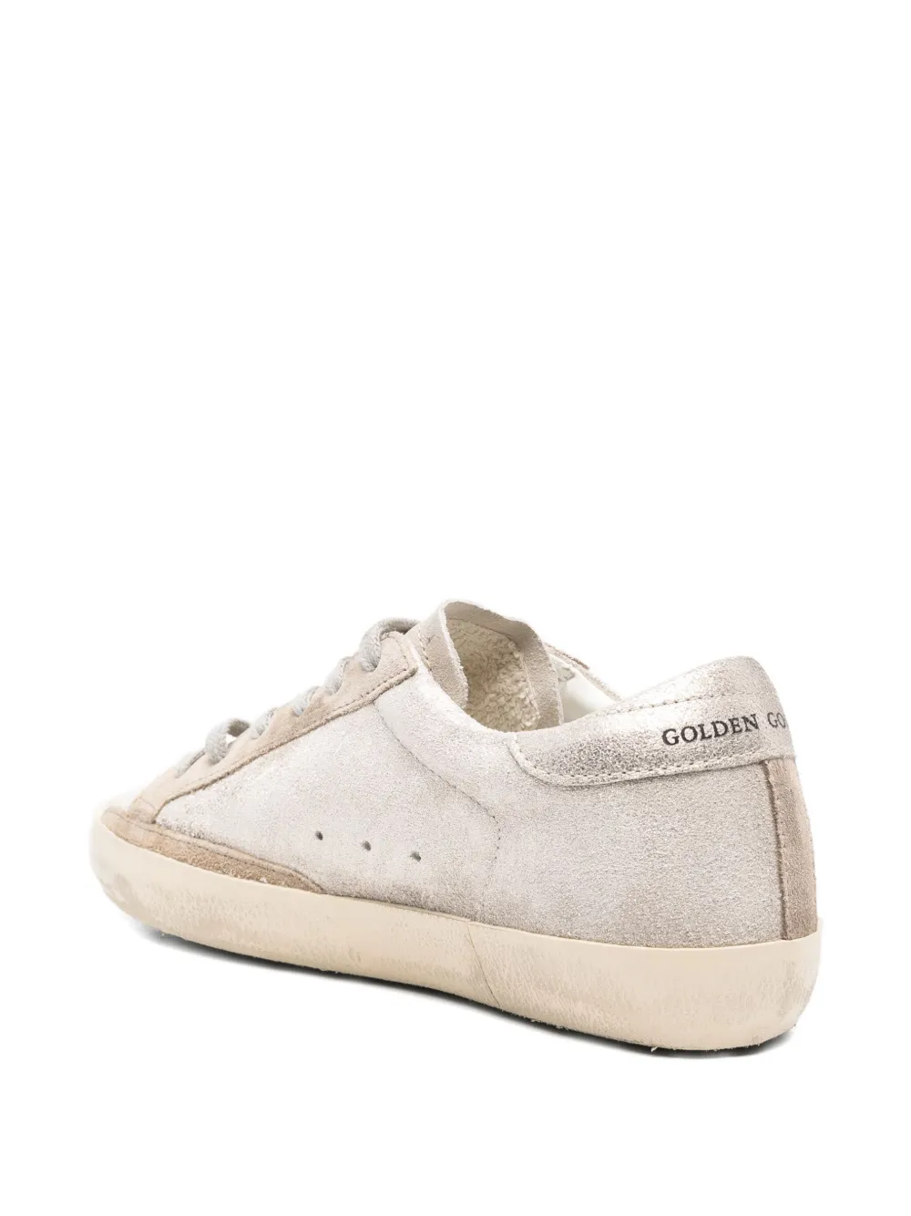 Golden Goose Suede Sneakers In Silver