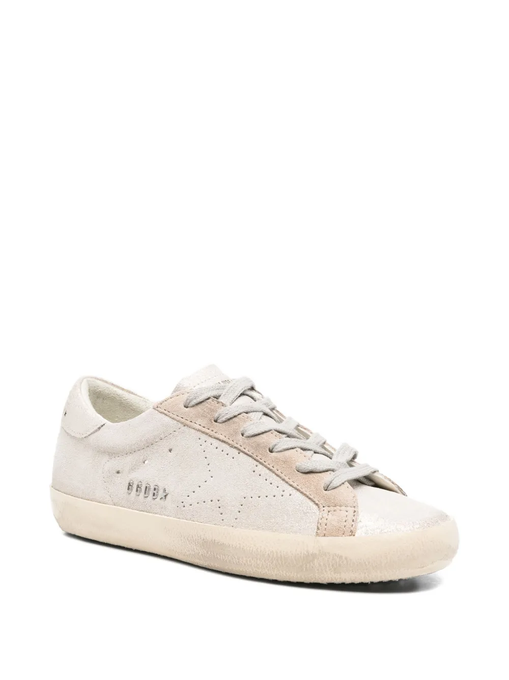 Golden Goose Suede Sneakers In Silver
