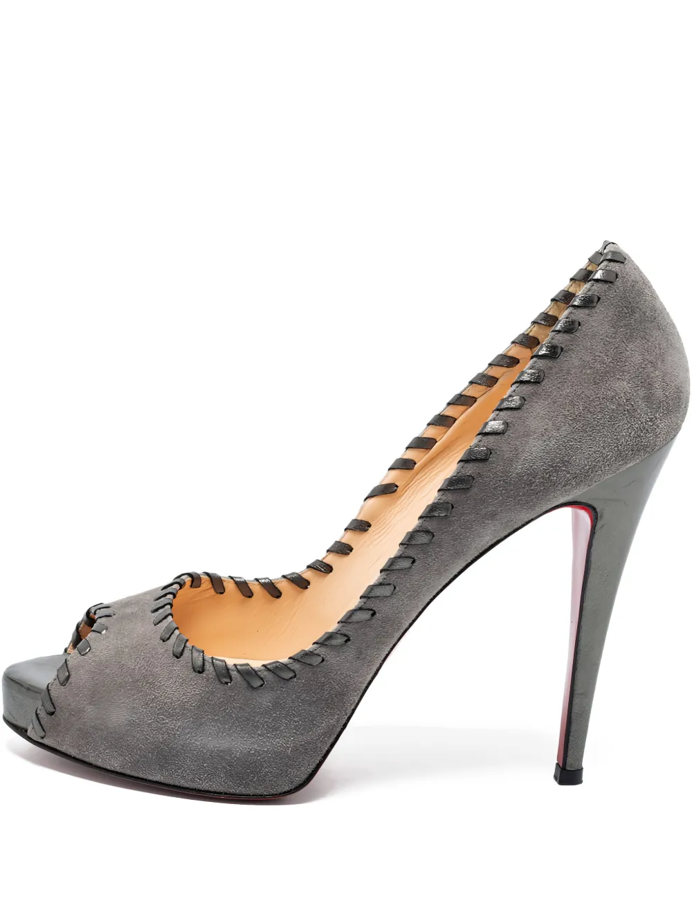 Pre-owned Christian Louboutin 125mm Suede Pumps
