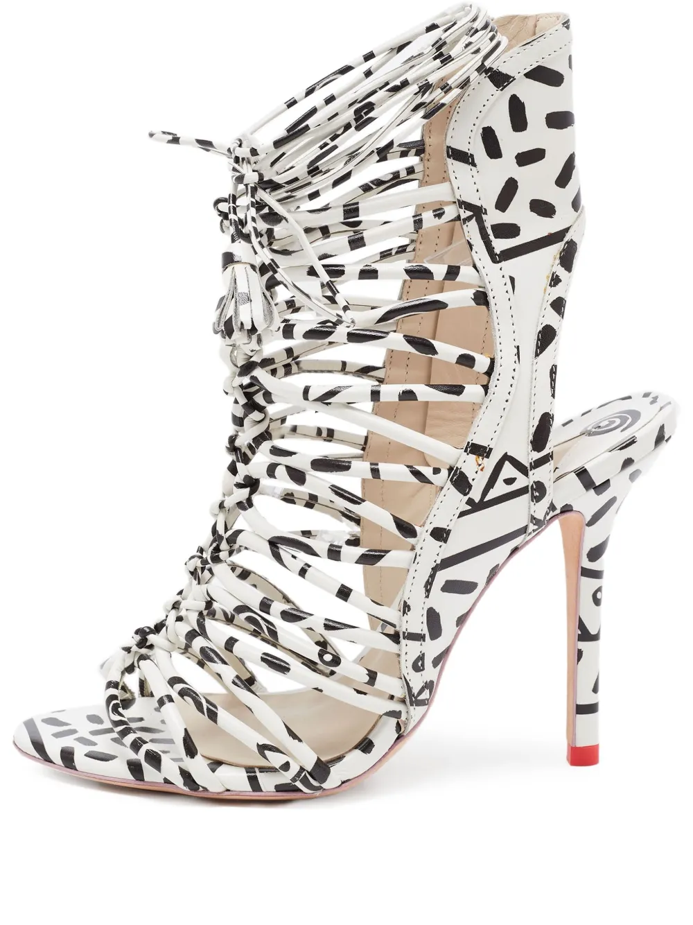 Sophia Webster pre-owned 110mm strappy sandals | White | Image 1