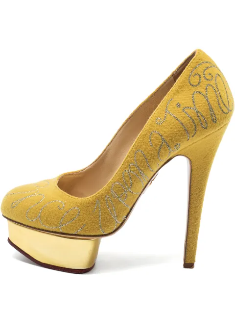 Charlotte Olympia pre-owned 140mm Dolly pumps