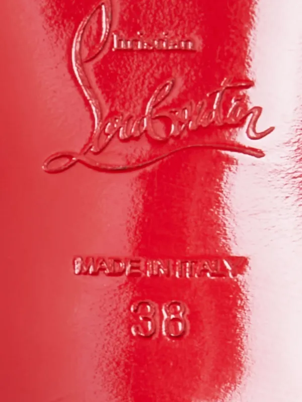 Christian Louboutin Pre-Owned 90mm patent-leather Pumps | Orange