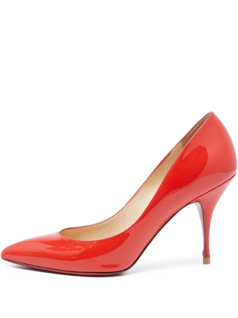 Christian Louboutin Pre-Owned エナメルレザー パンプス - オレンジ Christian Louboutin Pre-Owned エナメルレザー パンプス - オレンジ