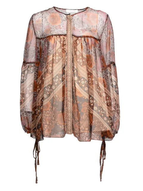 Chloé Pre-Owned blouse à fleurs imprimées