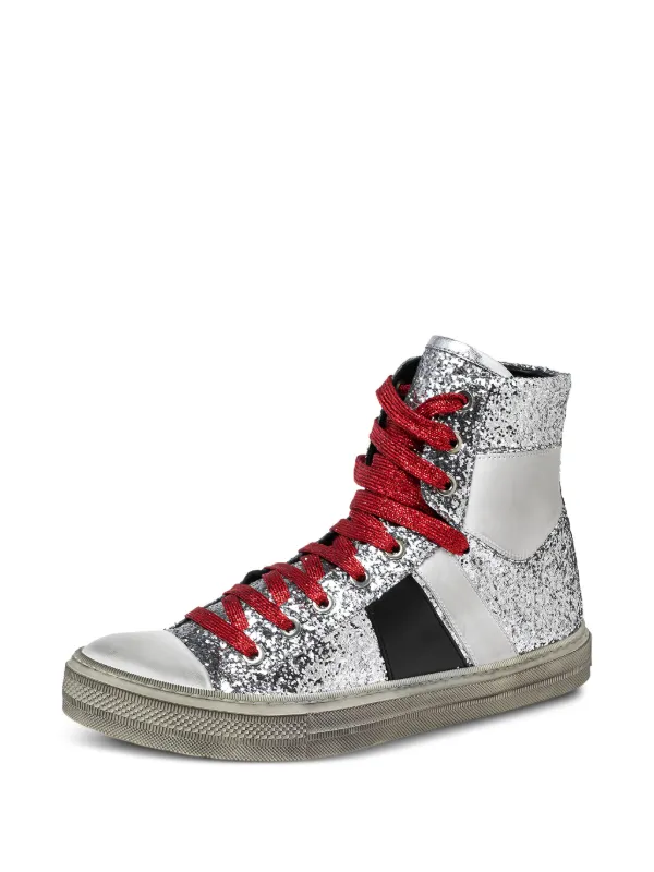 AMIRI Sunset Vintage high-top Sneakers | Silver | FARFETCH