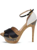 Giuseppe Zanotti Vintage pre-owned 145mm cross-strap platform sandals - Black