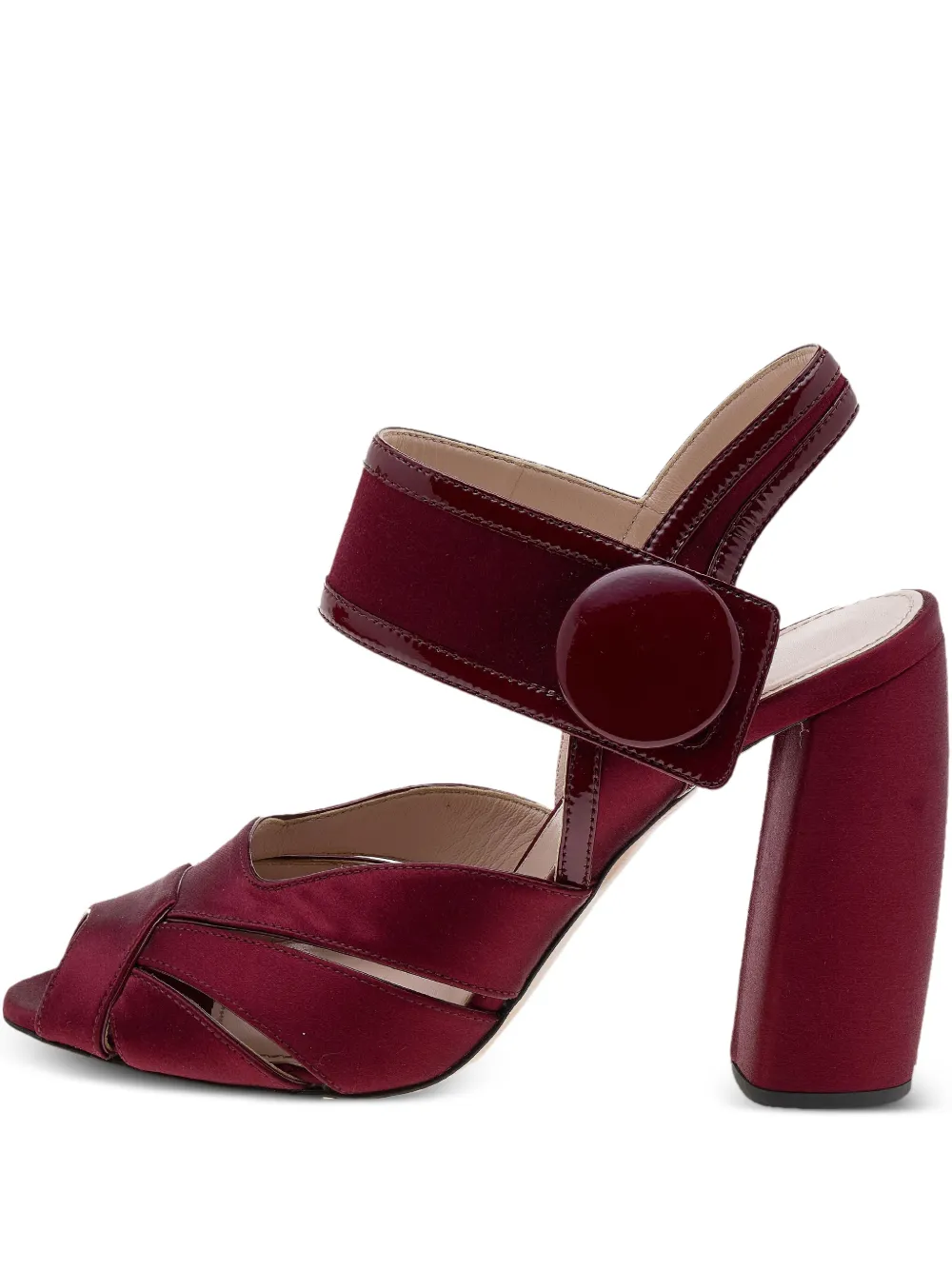 Miu Miu Pre-Owned 100mm leather sandals | Red | Image 1