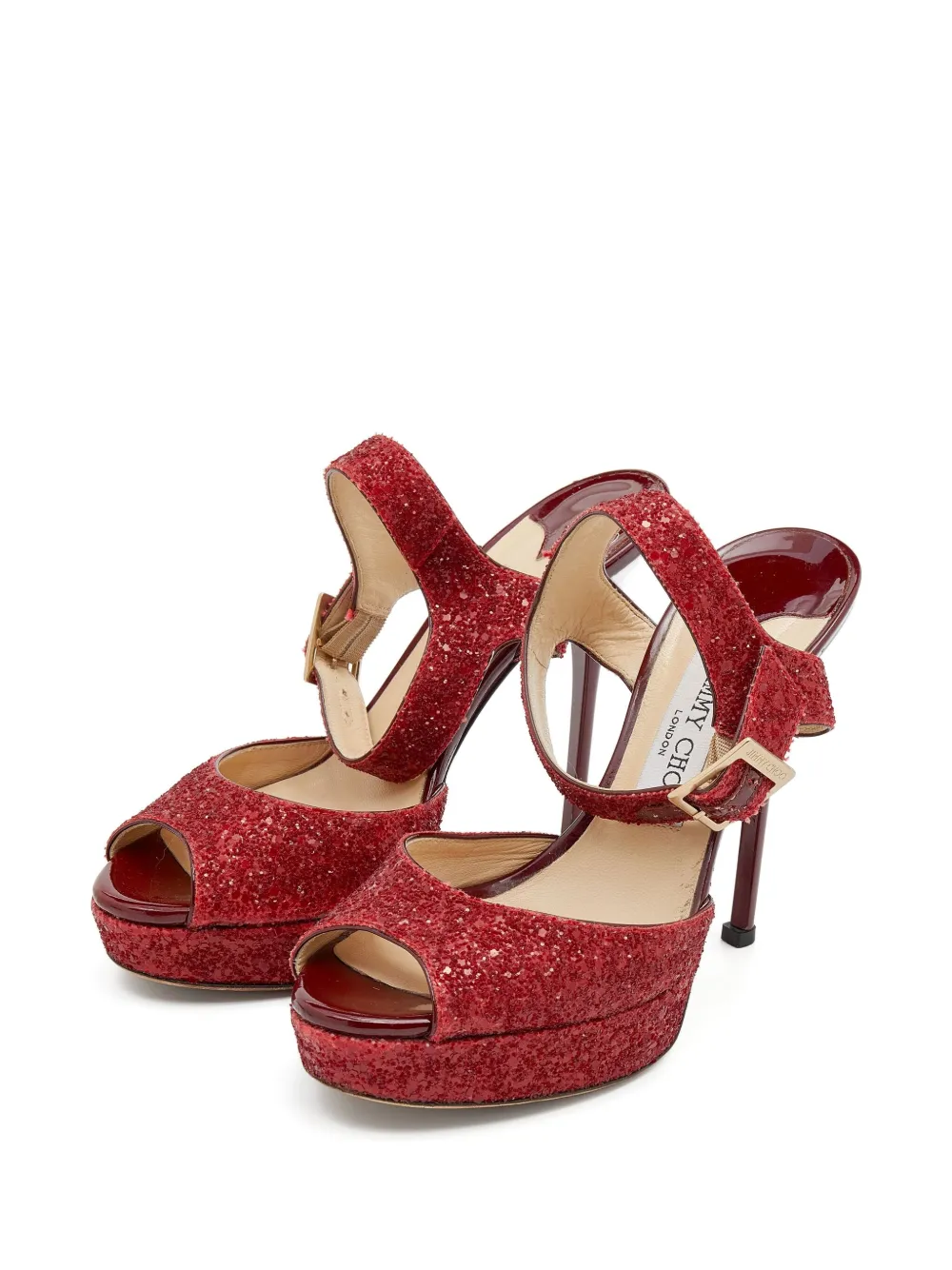 Jimmy Choo Pre-Owned 125mm leather heeled sandals | Image 2