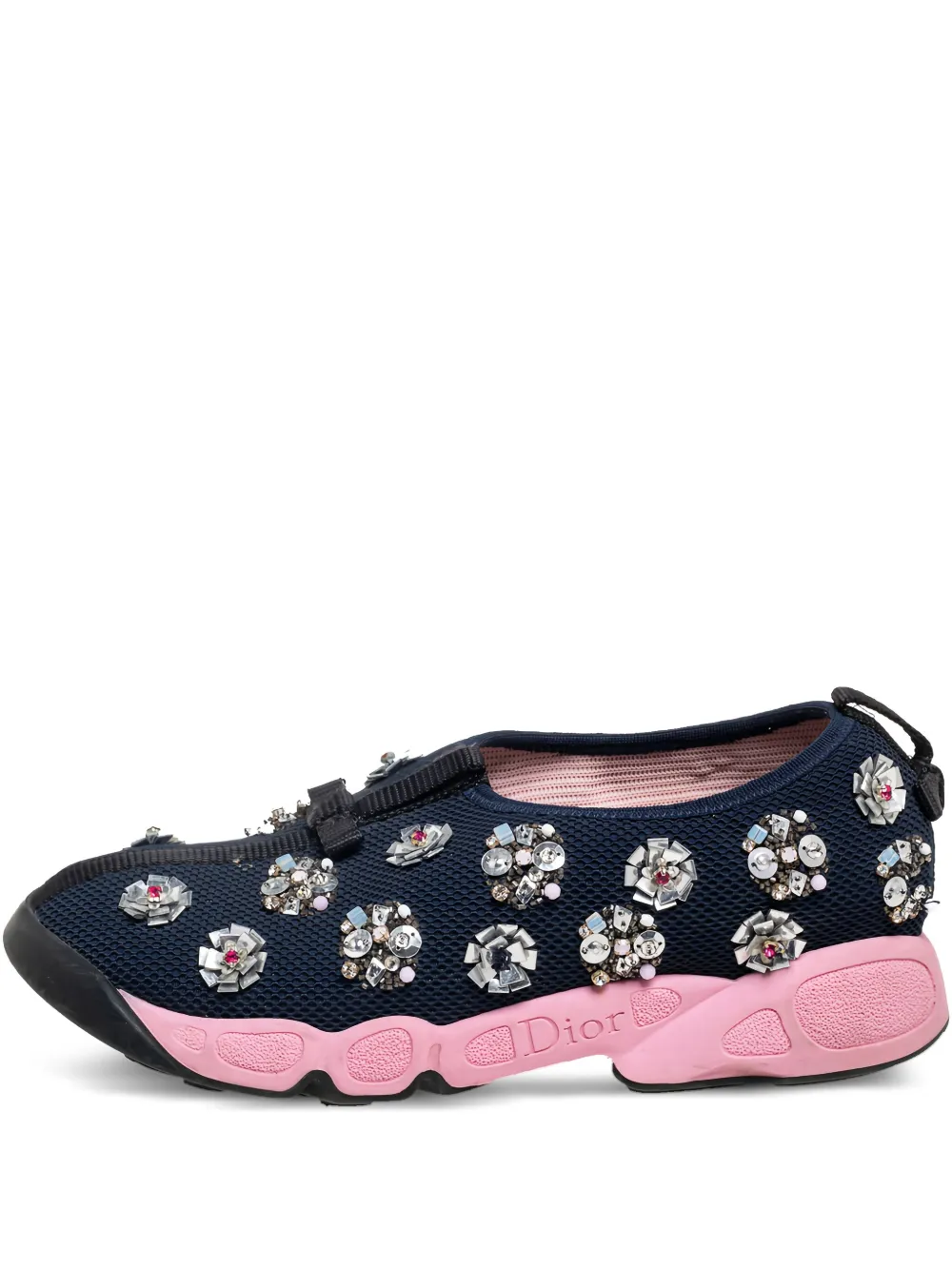 Christian Dior Pre-Owned Mesh Fusion Floral スニーカー - ブルー Christian Dior Pre-Owned Mesh Fusion Floral スニーカー - ブルー