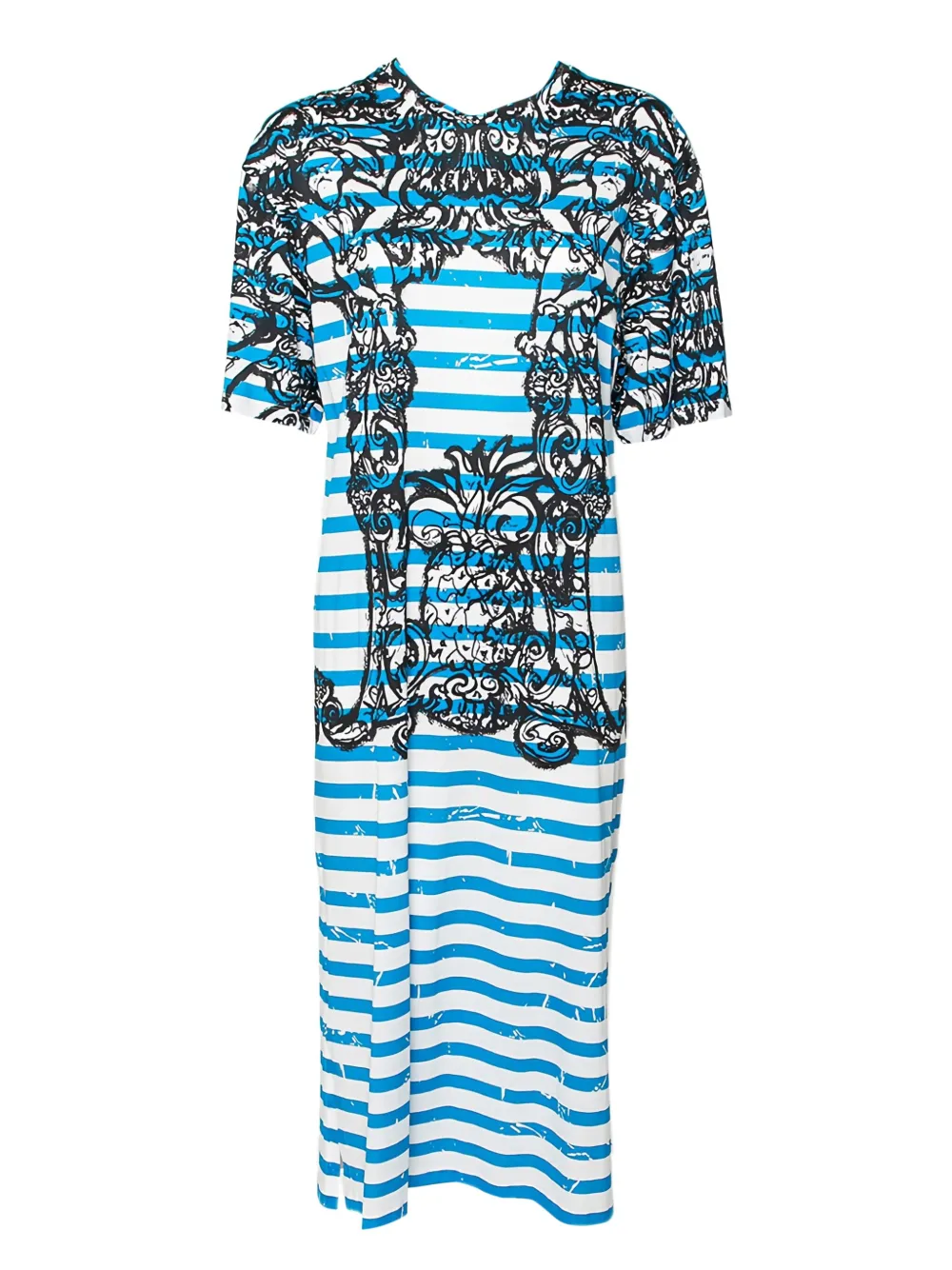 striped maxi dress