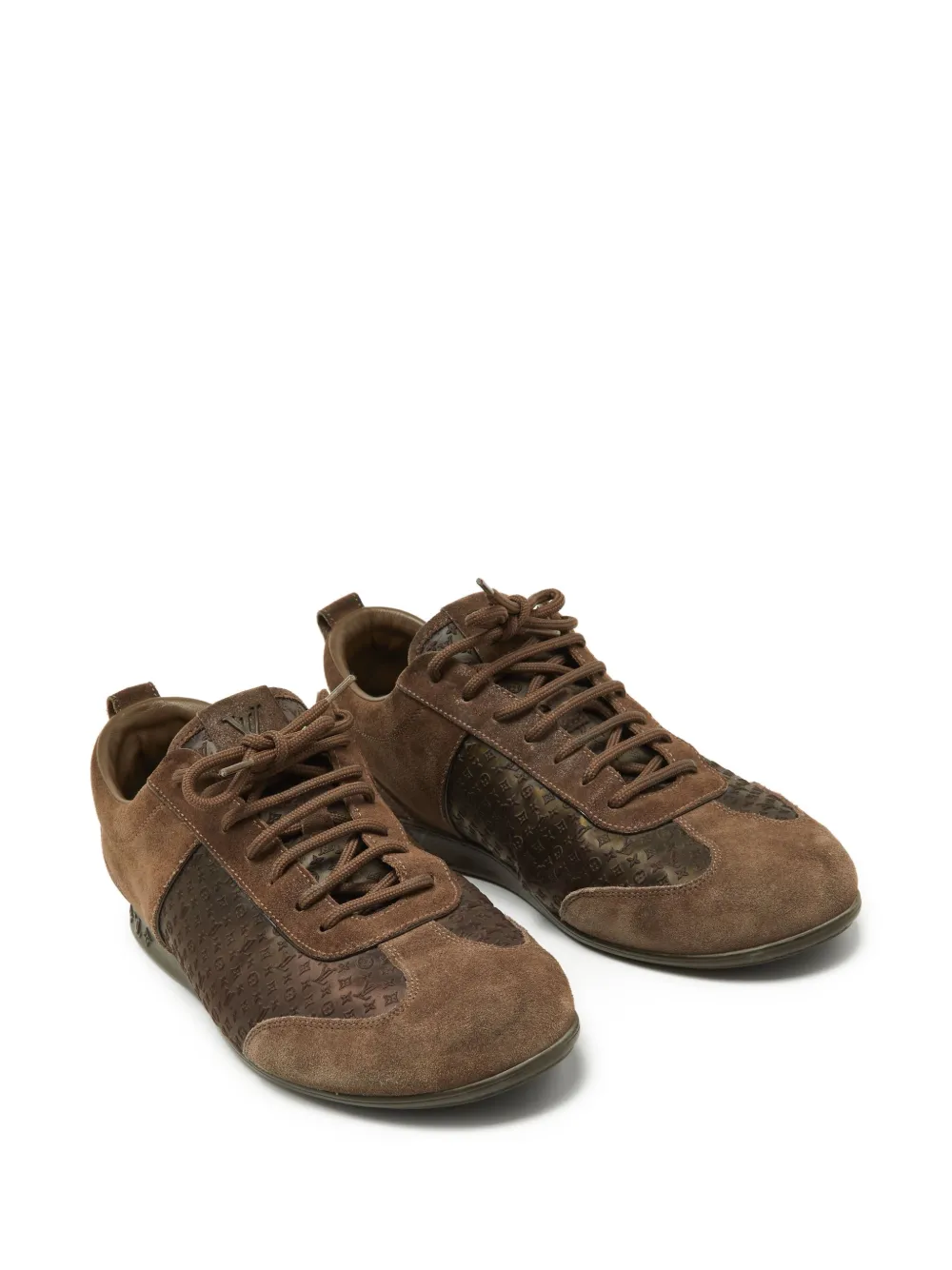 Louis Vuitton Pre-Owned tenis con paneles de gamuza | Zapatos | Image 2