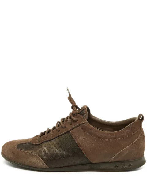 Louis Vuitton Pre-Owned tenis con paneles de gamuza