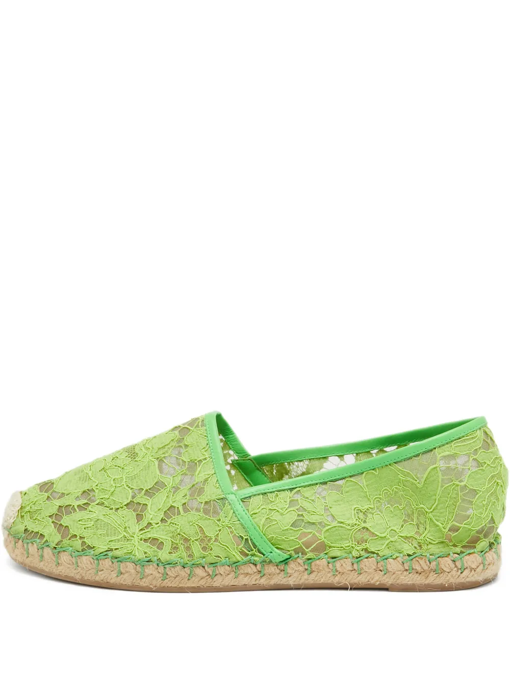 floral-lace espadrilles
