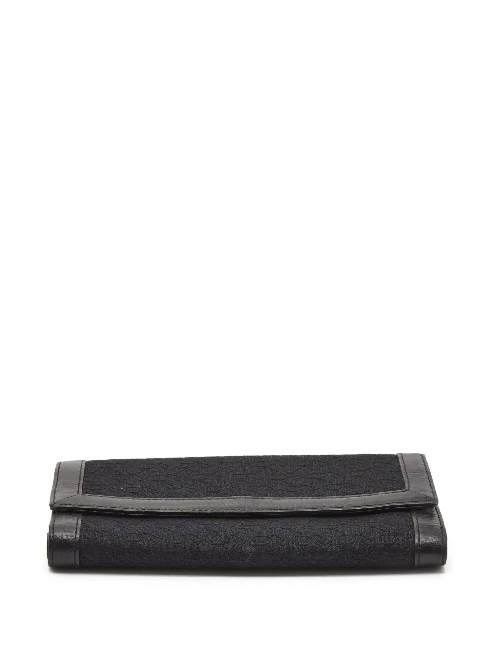 Pre-owned Dkny Vintage Textured-canvas Wallet