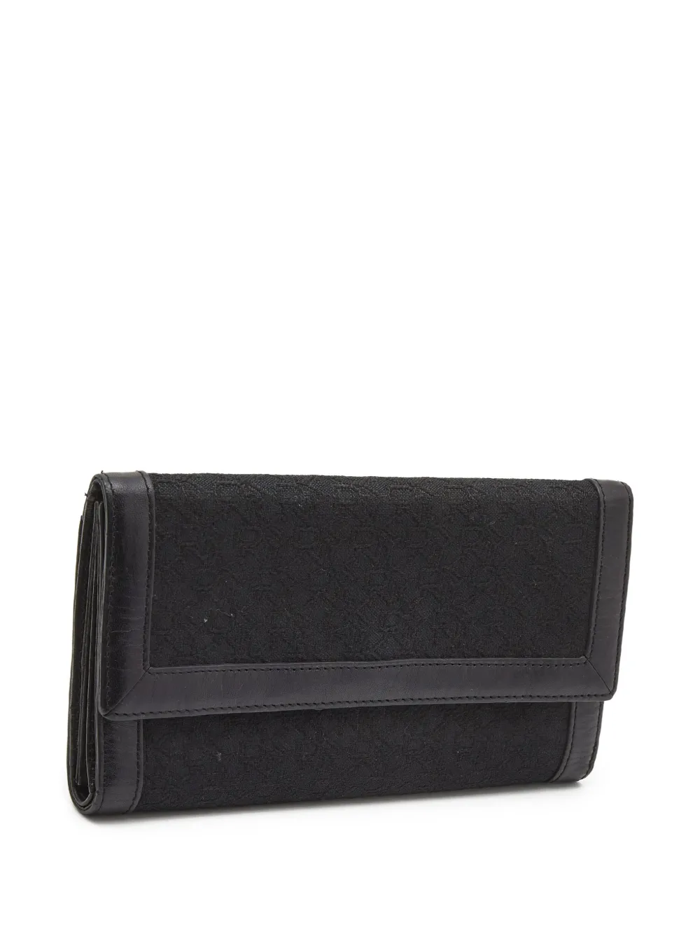 Pre-owned Dkny Vintage Textured-canvas Wallet