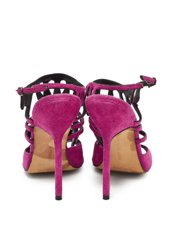 Manolo Blahnik プレオウンド Toubib 110mm カットアウト スエード