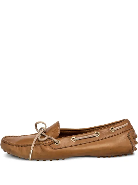 Tod's Vintage zapatos top sider con agujetas y efecto texturizado de archivo