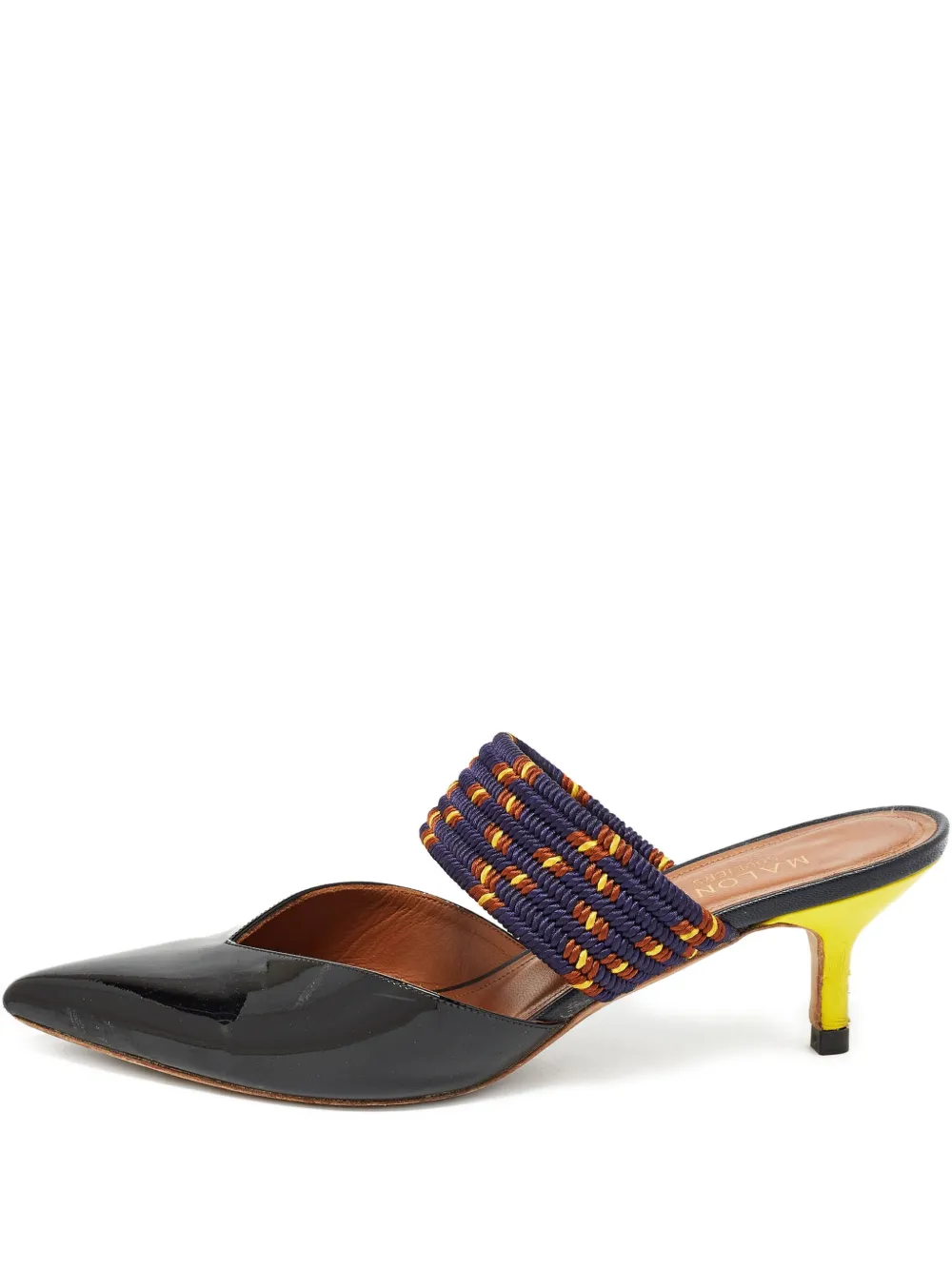 Malone Souliers pre-owned 60mm Maisie pointed-toe mules | Black | Image 1